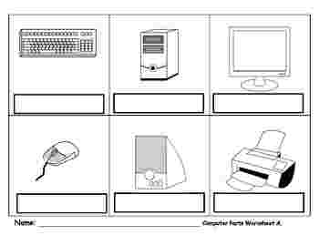Computer parts coloring pages