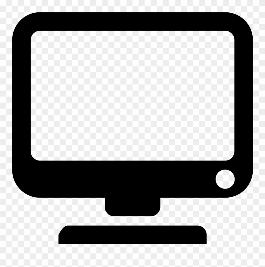 Vector Screen Monitor Icon Banner Royalty Free