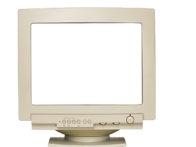 Monitor clipart old.