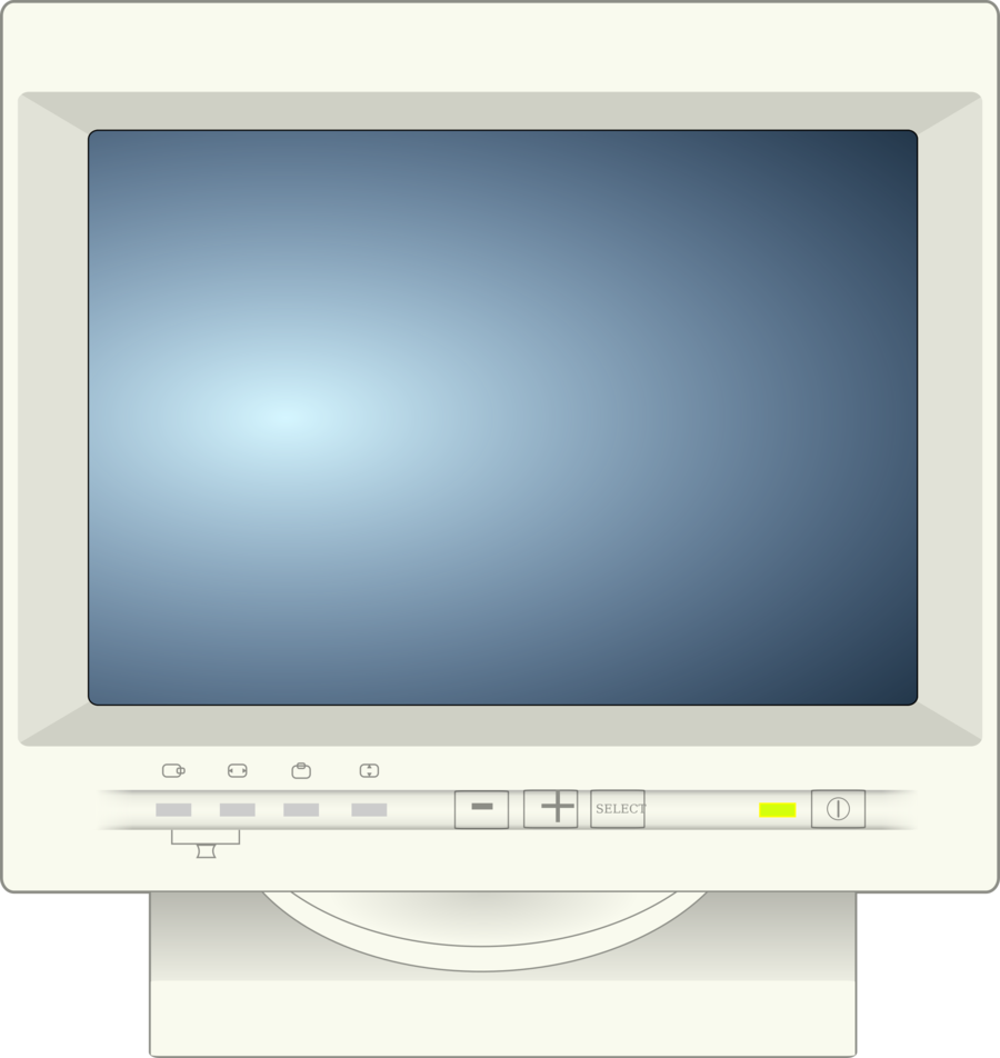 computer screen clipart old