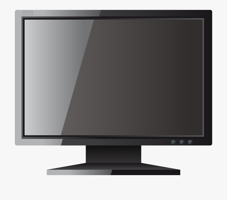 Black Computer Lcd Monitor Png Clipart