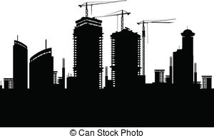 Construction silhouette vector.