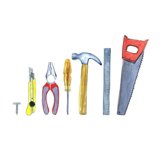 Tools Clipart Tools kit instant download Construction Tool
