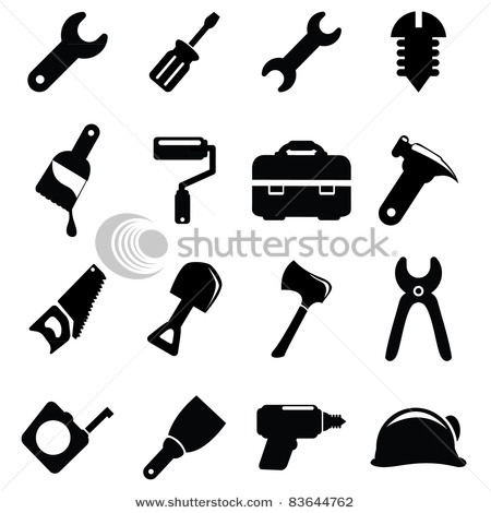 clipart tools silhouette