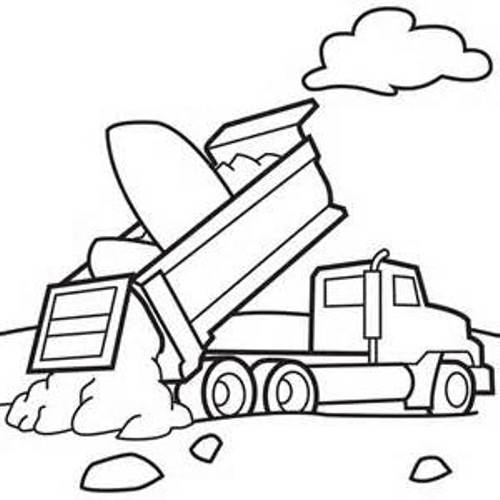 construction vehicle clipart black and white