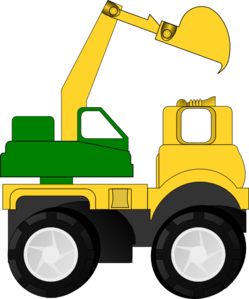 Cartoon excavator clip.