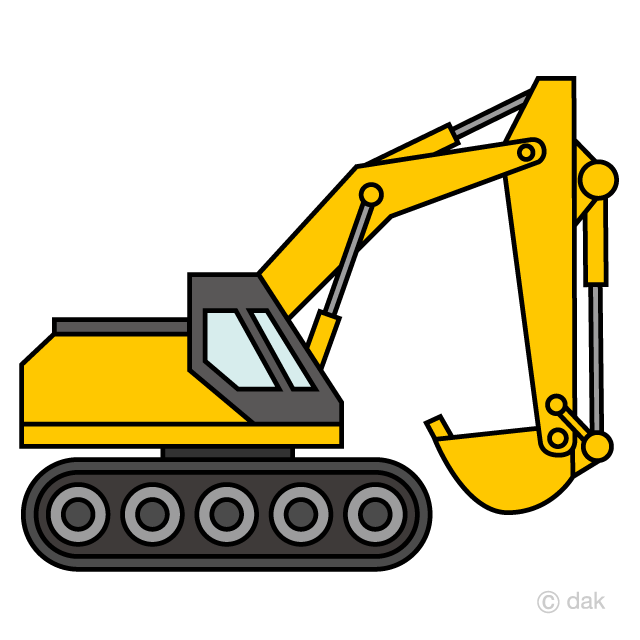 Free Simple Excavator Clipart Image