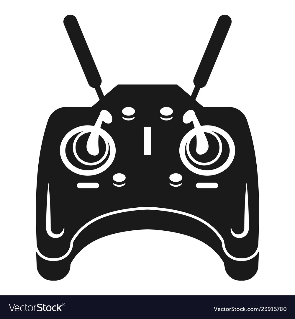 Drone control console icon simple style