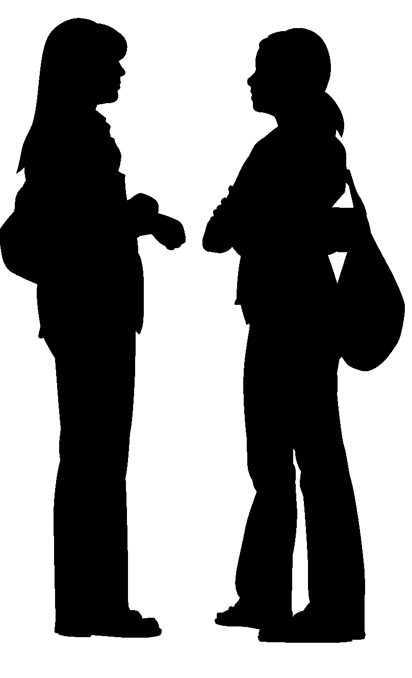 Free People Talking Silhouette Png, Download Free Clip Art