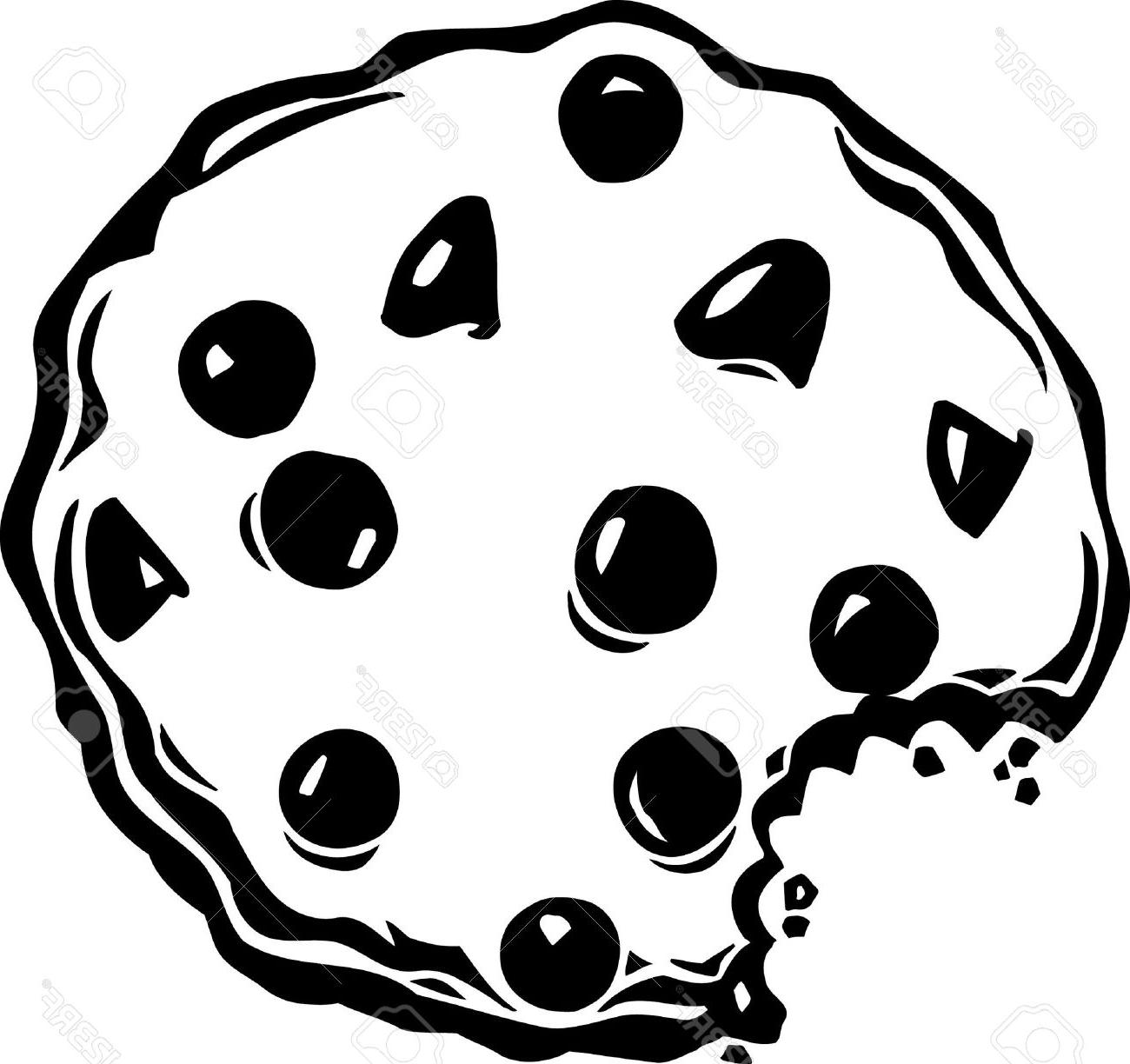 Cookie clipart black and white
