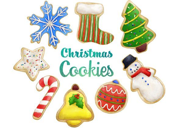 Christmas cookies clipart.