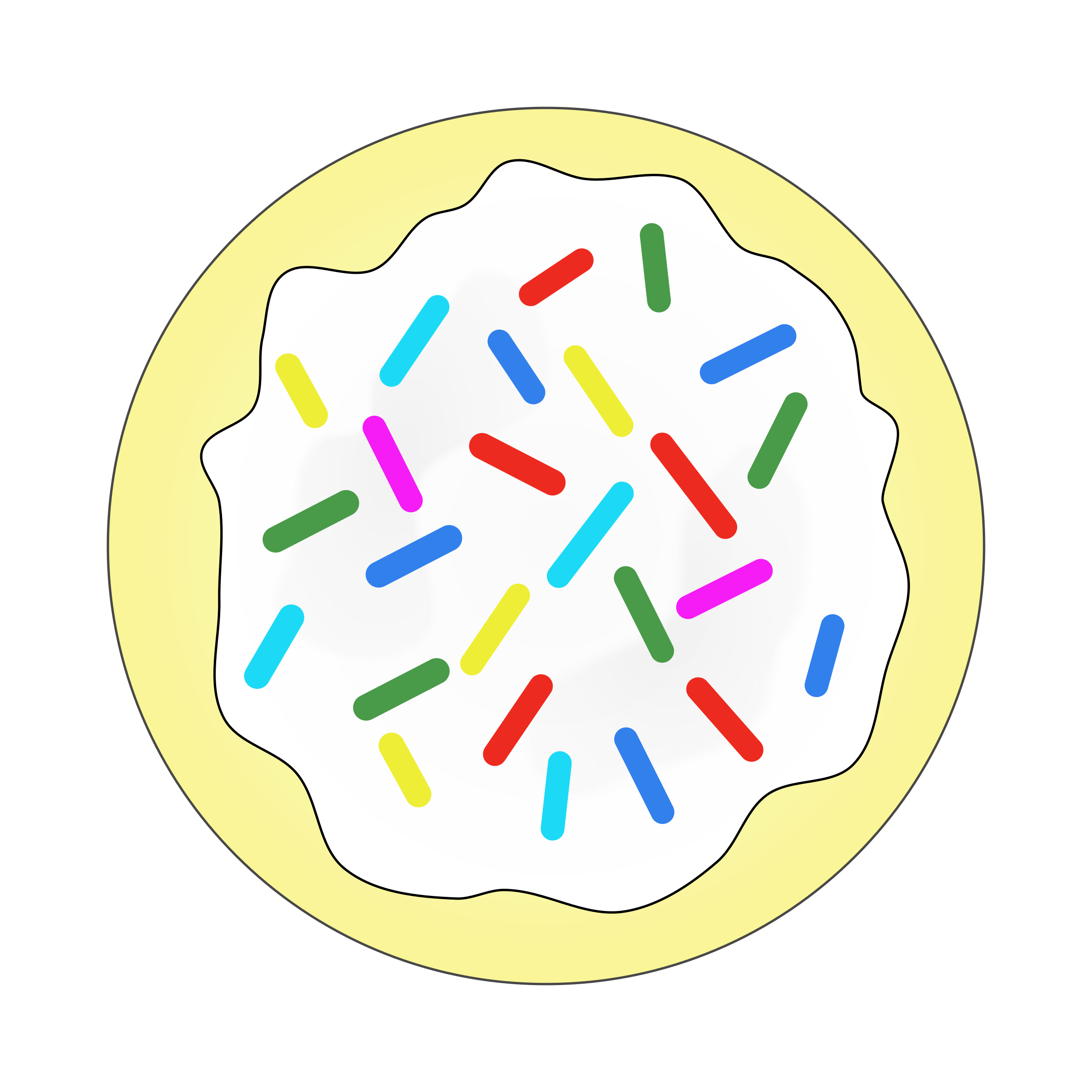 Cookies clipart colorful.