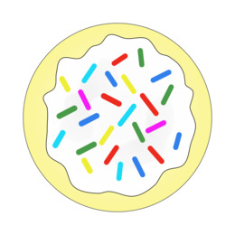 Decorated cookies clipart.