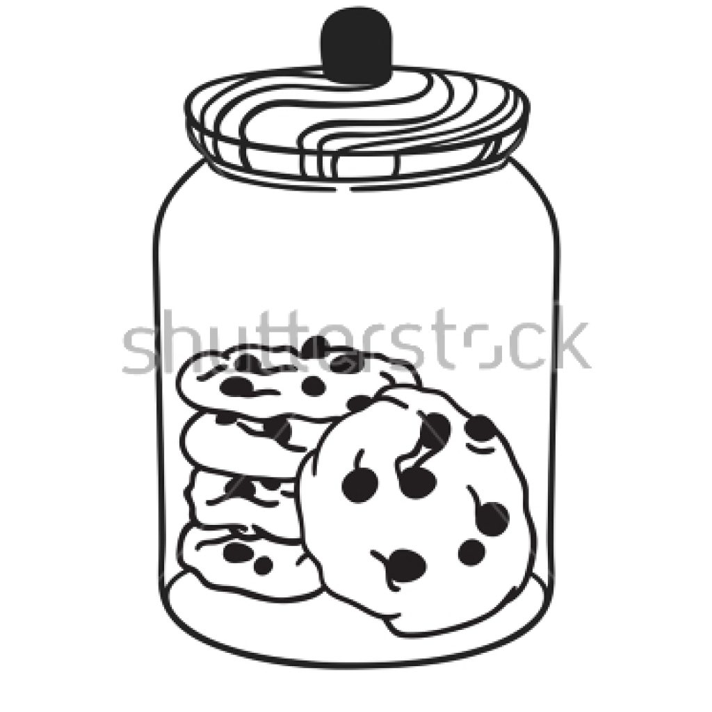 Cookie jar drawing.