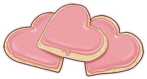 Heart shaped sugar cookies by wyngrew on deviantart clipart