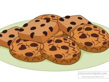 Plate cookies clipart.