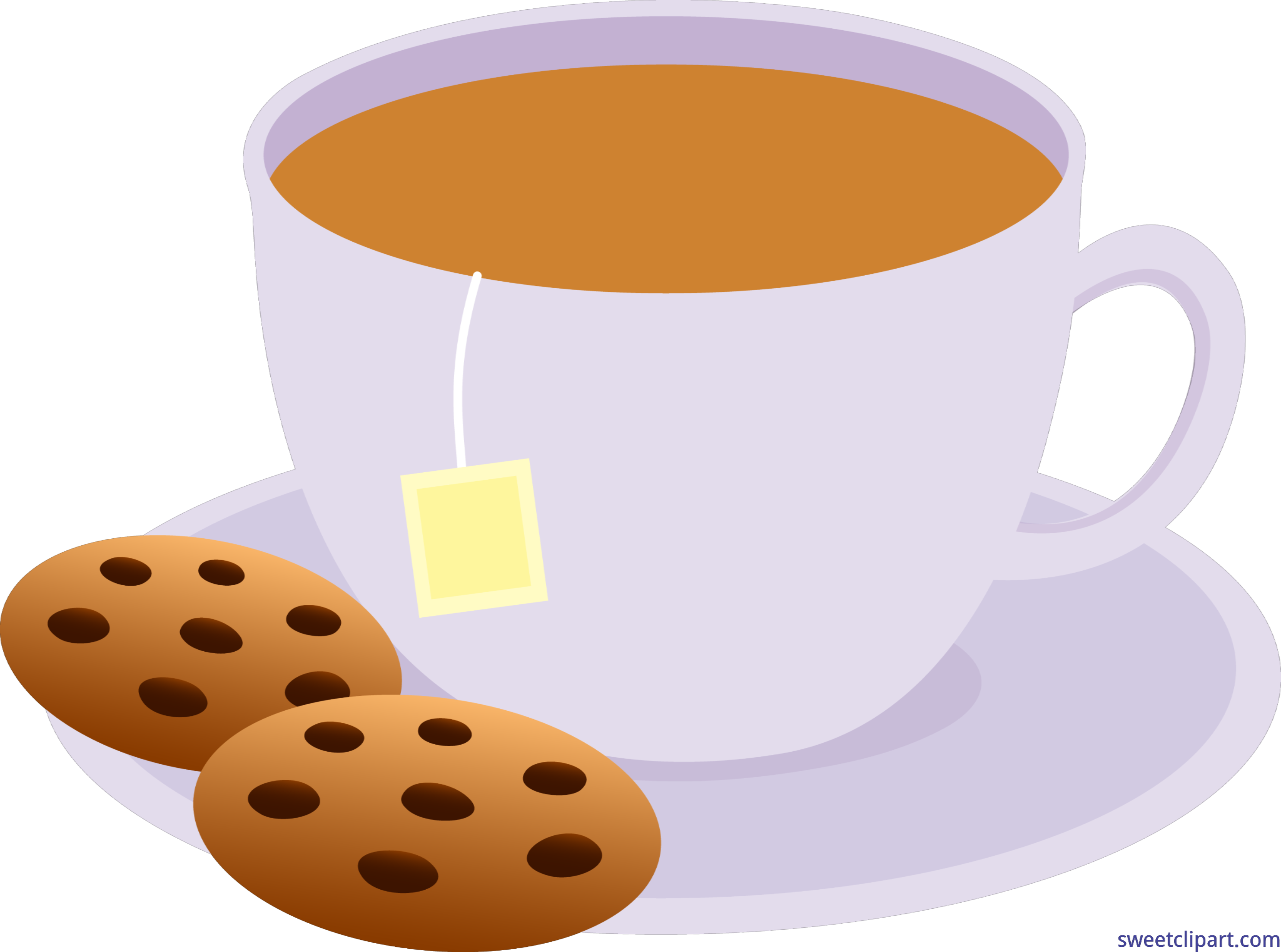 Cup Tea Cookies Clip Art