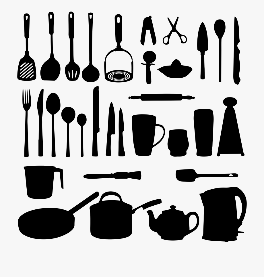 Clipart kitchen utensils.