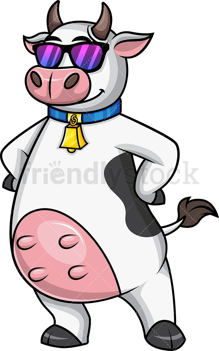 Cool cow mascot.