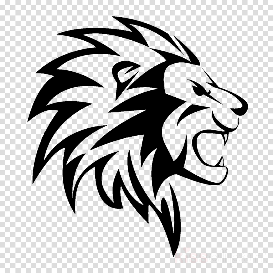 Lion logo clipart.