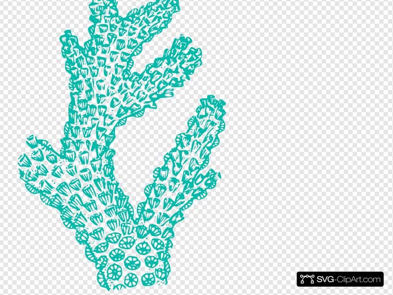 Teal Coral Clip art, Icon and SVG