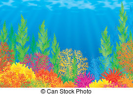 Ocean floor Stock Illustrations