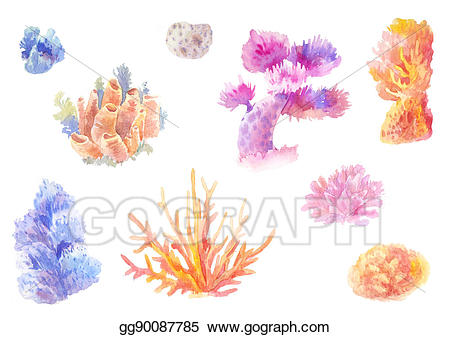 Stock illustration coral.