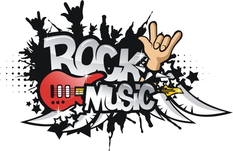 Old Rock music clipart free