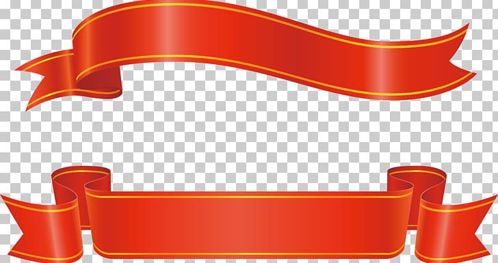 Ribbon red png.