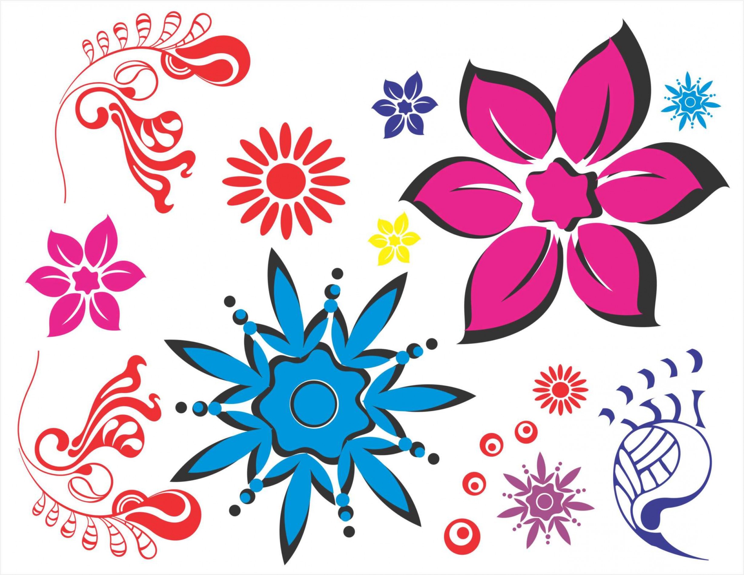 Floral pattern vector.