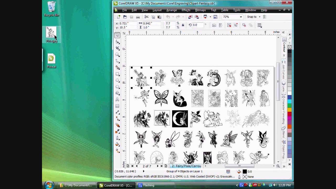 CorelDRAW Automation, Export Clipart Function