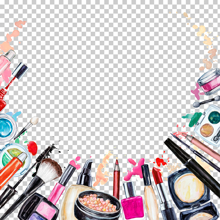 Cosmetics Beauty Lipstick Makeup brush Eye shadow, Creative