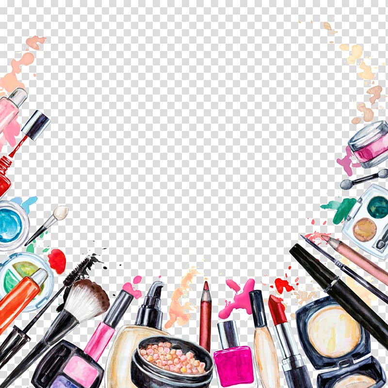 Cosmetics Beauty Lipstick Makeup brush Eye shadow, Creative