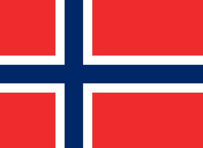 Norway flag vector.