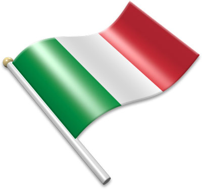 country flag clipart italian wavy
