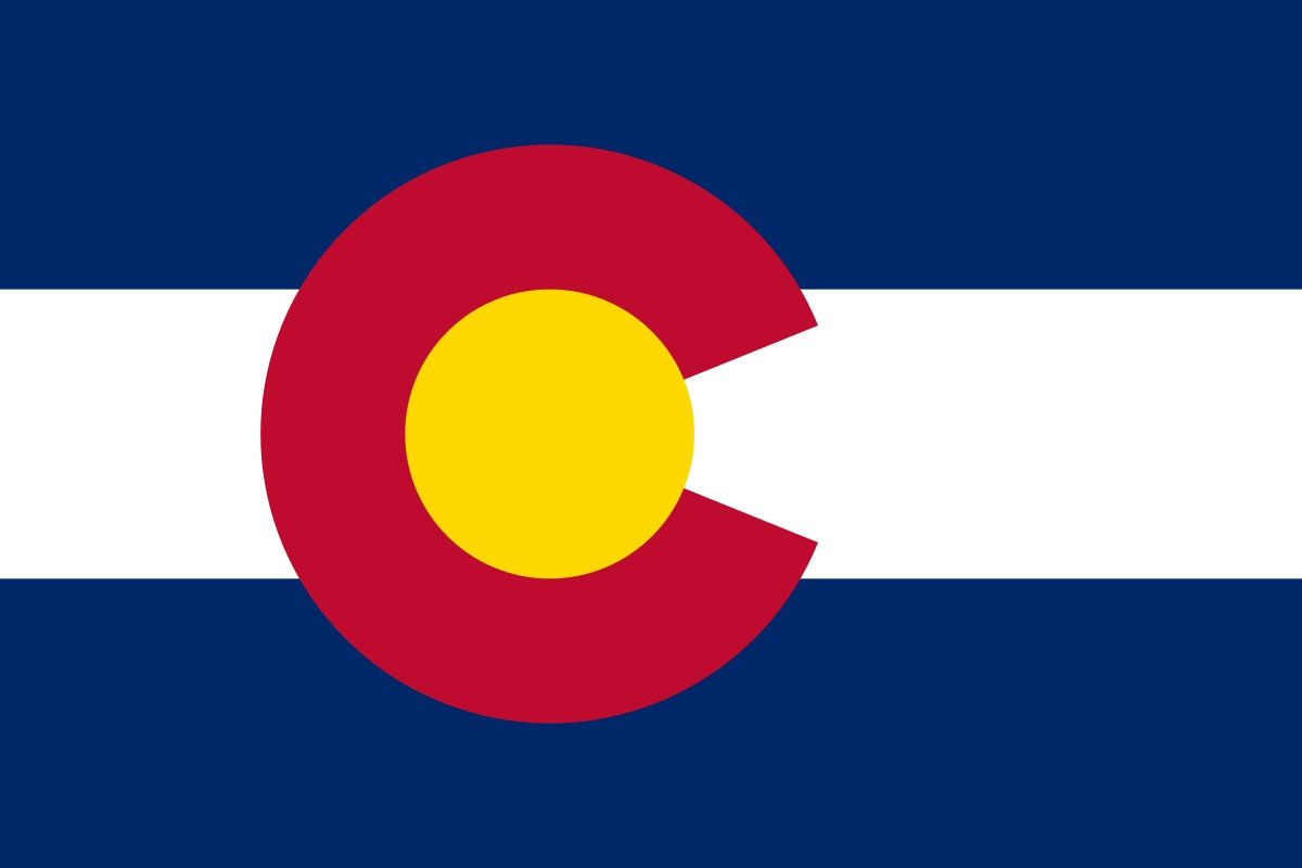 Colorado state flag.