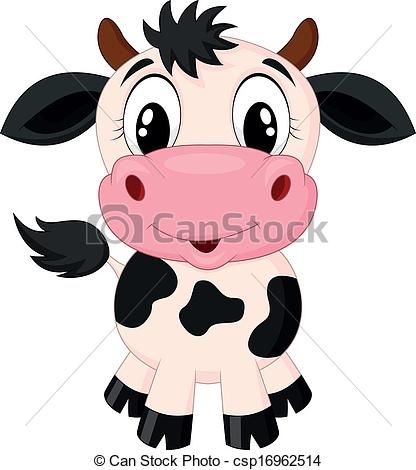Moo cow vector.