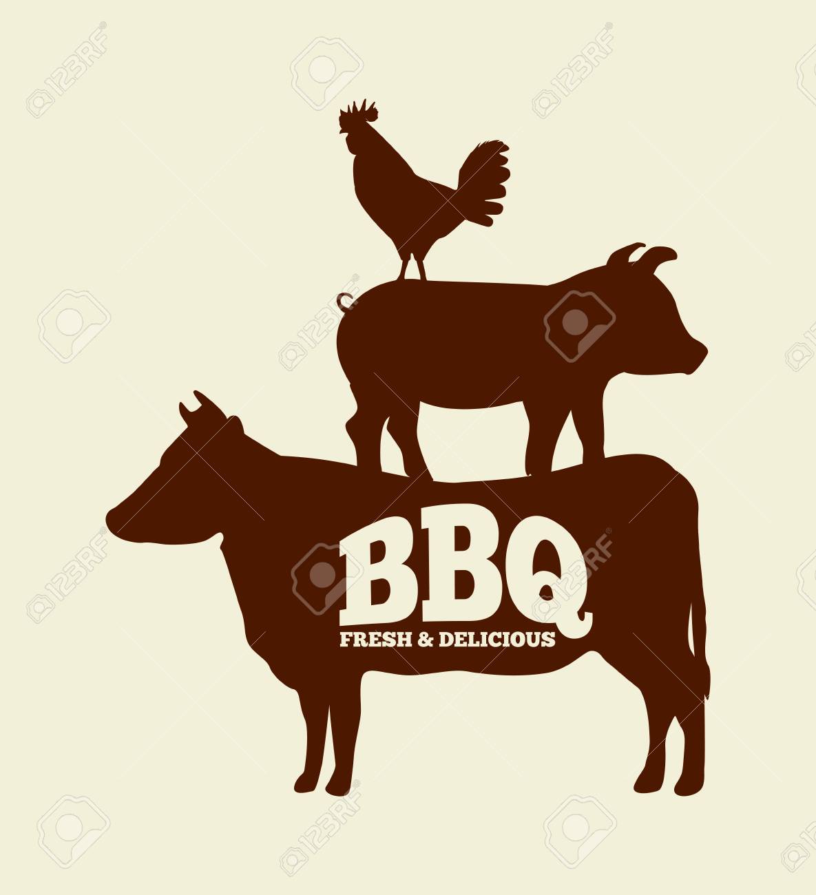 Cattle Clipart bbq