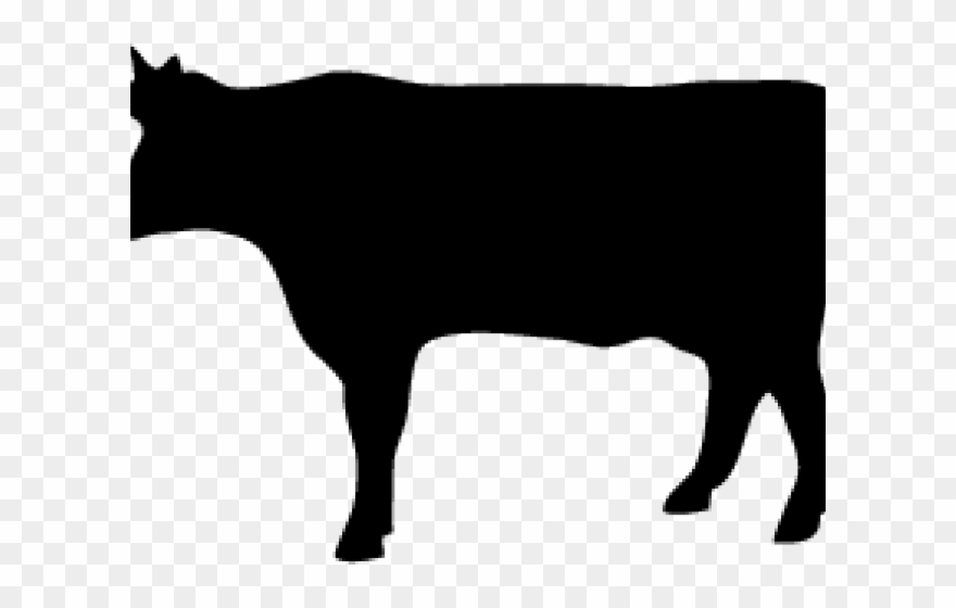 Cow clipart silhouette.