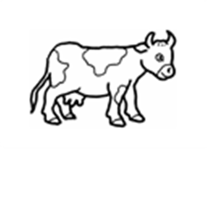 Baby cow clipart.