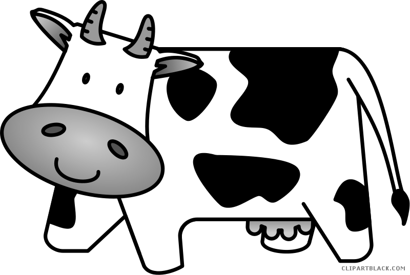 Cow clipart black and white, Cow black and white Transparent