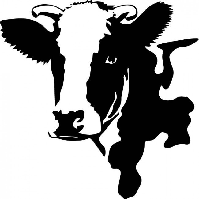Black And White Cow Clipart
