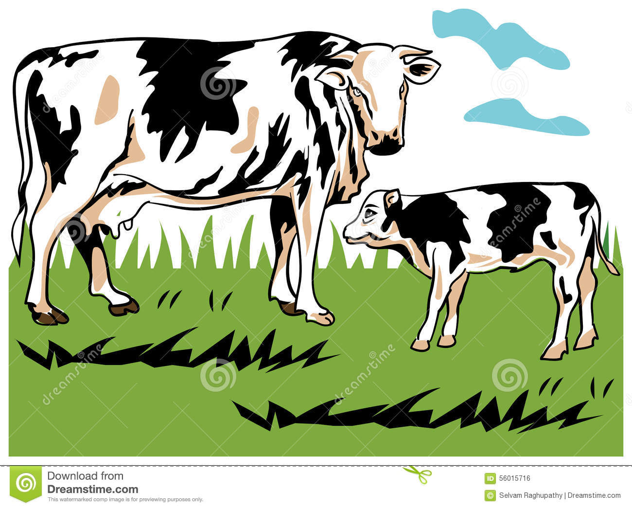 Cattle clipart calf.
