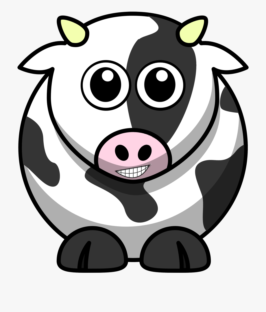 Cute cartoon cow.