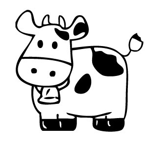Cow outline google.