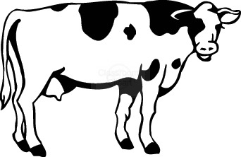 Cow Clip Art Outline