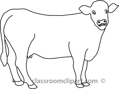 Cattle clipart outline.