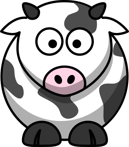 Cartoon cow clip.