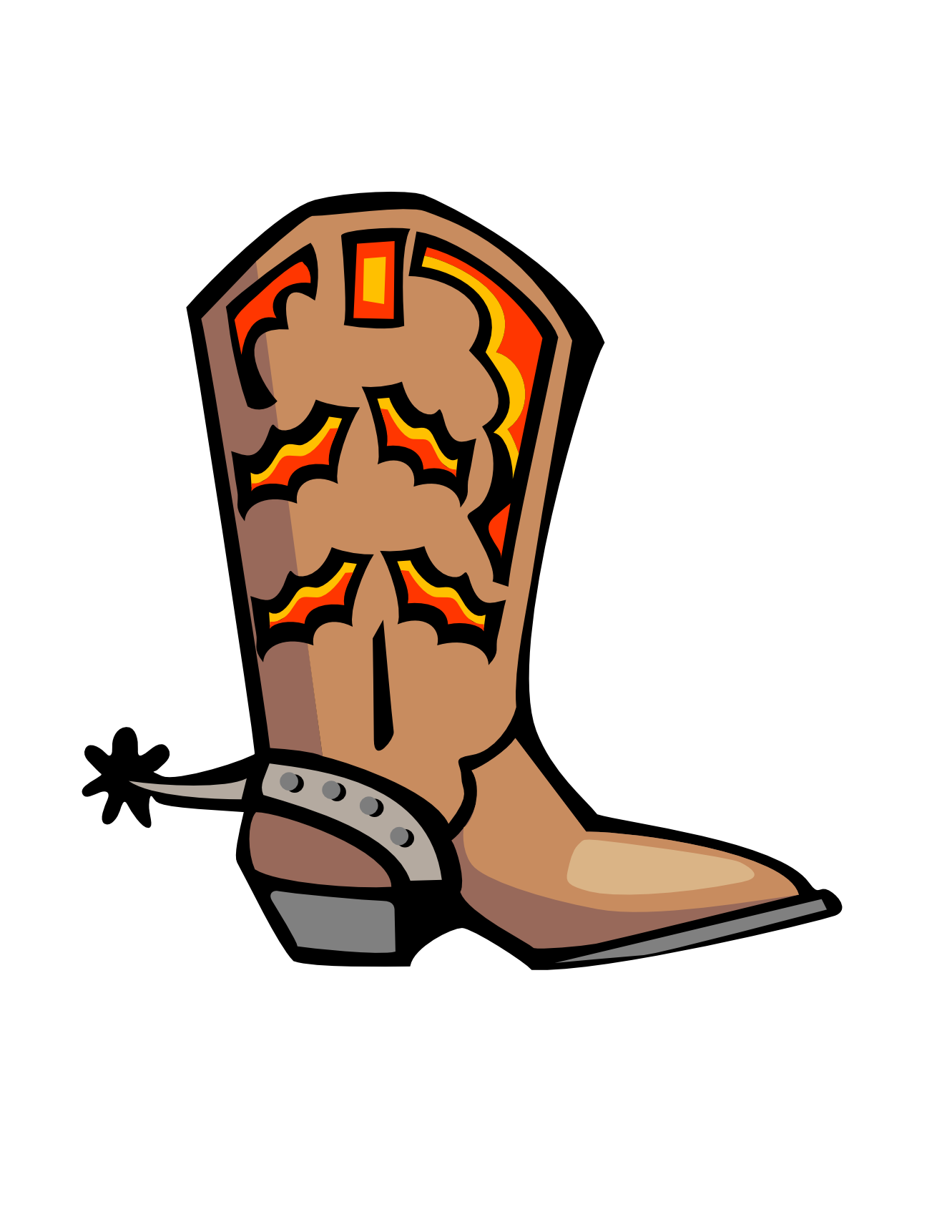 cowboy clipart boot