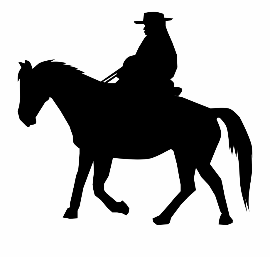 Cowboy silhouette png.